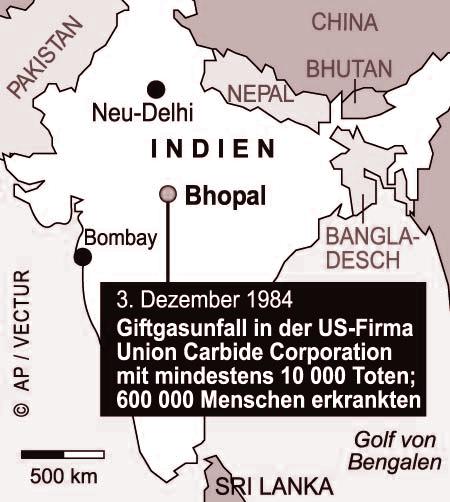 20 Jahre nach der Giftgaskatastrophe in Bhopal 