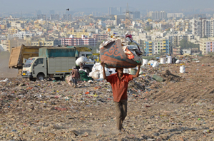 Müllsammlerinnen halten die Stadt Pune sauber