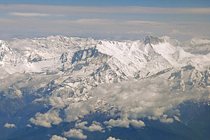 Gletscherschmelze im Himalaya