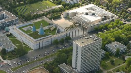 Luftaufnahme der Bundeskunsthalle und des Hauses der Geschichte in Bonn (picture alliance / dpa / Thomas Muncke)