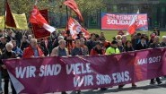 Die Kundgebungen in Berlin zum 1. Mai haben begonnen (dpa/picture alliance)